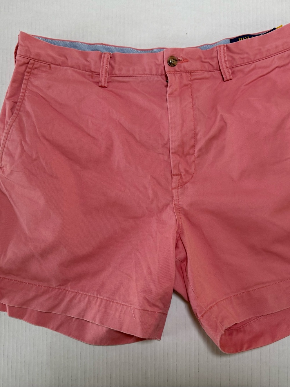 Polo by Ralph Lauren Coral Flat Front Chino Shorts